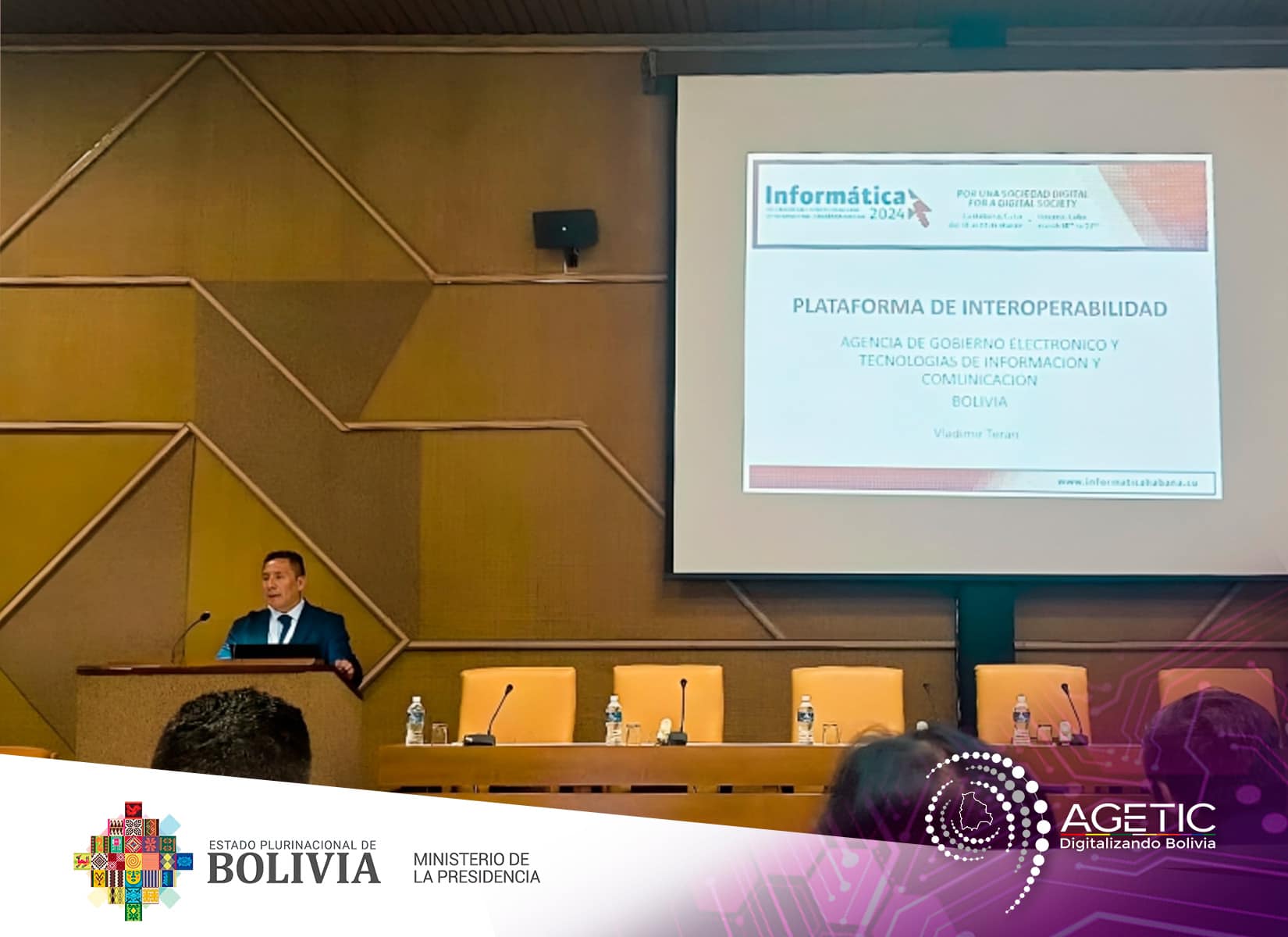Bolivia participó en la XIX edición de la Convención y Fería Internacional Informática 2024 y el IV Encuentro Nacional sobre Observatorios de Ciencia, Tecnología e Innovación en la Habana (Cuba)