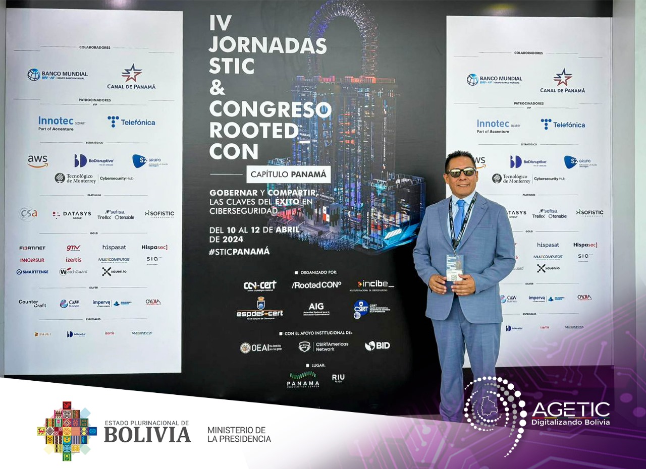 La AGETIC participa del «IV Jornadas STIC & Congreso RootedCON – Capítulo Panamá»
