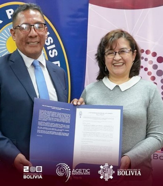 La AGETIC y la UMSA firman Convenio Interinstitucional para Impulsar el Desarrollo Tecnológico en Bolivia